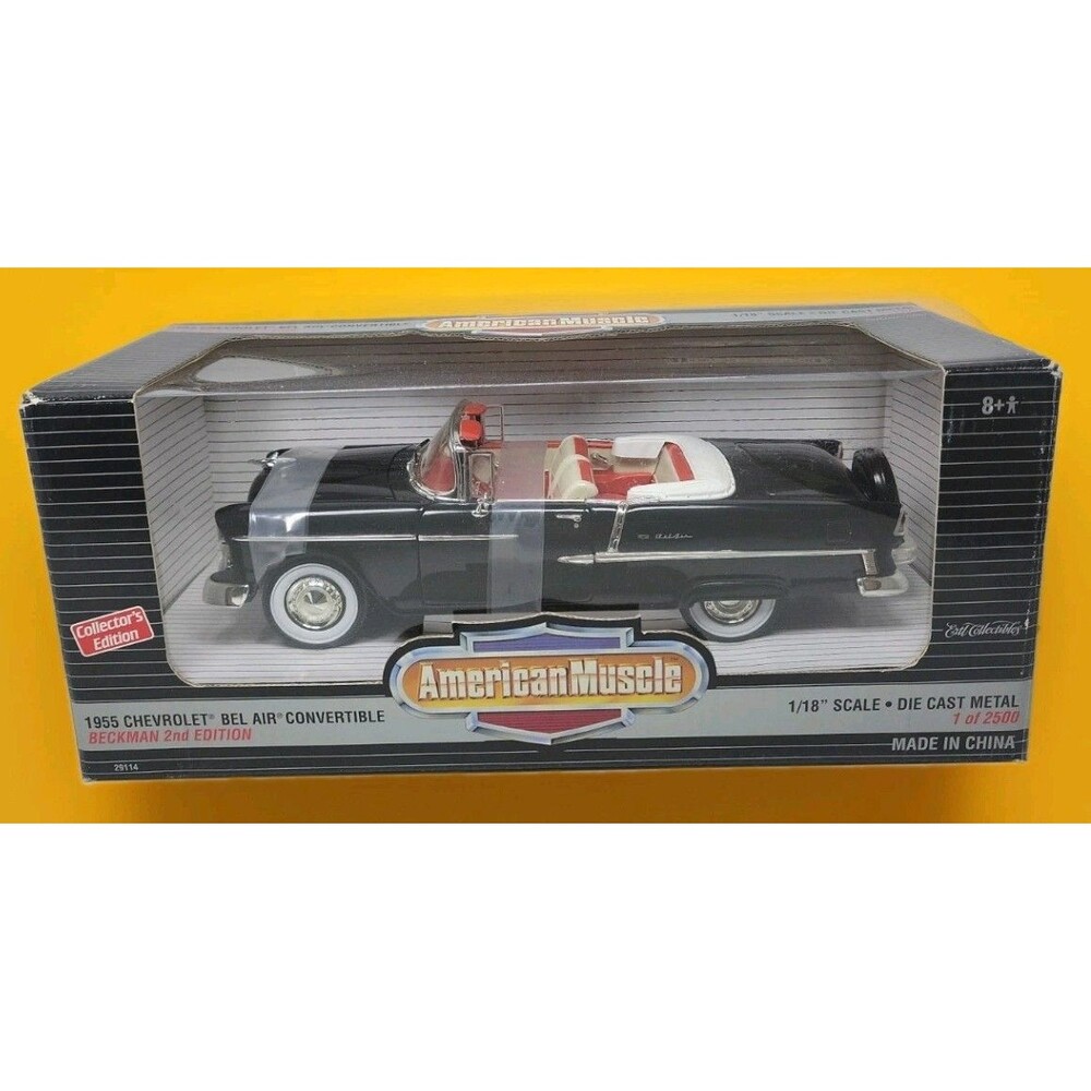 Ertl American Muscle 1955 Chevy Bel Air Convertible Beckman 1:18 Diecast Car